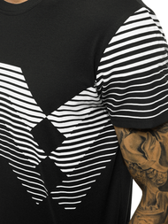 Férfi póló Fekete OZONEE JS/KS2058Z