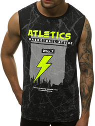 Férfi trikó Fekete OZONEE JS/SS11028