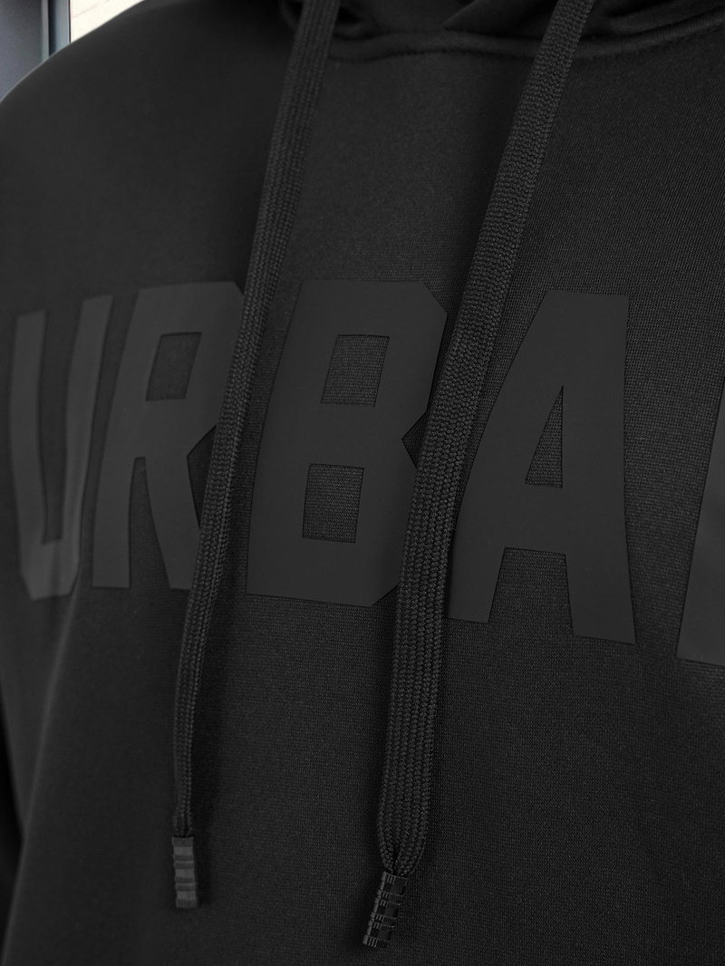 Férfi kapucnis felső fekete OZONEE JS/8B1990/3