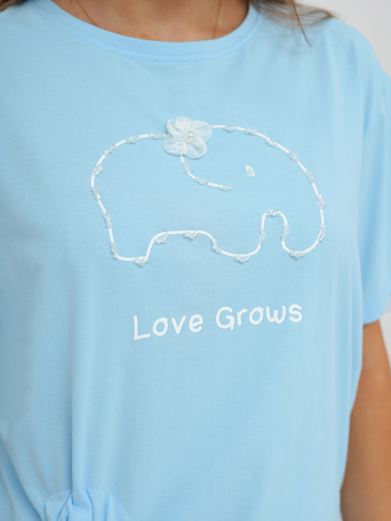 Női Polo Világos-Kék OZONEE JS/RJ77247