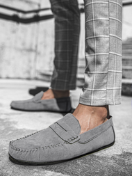 Férfi slip on cipők Szürke T/125