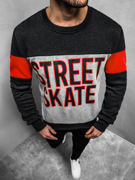 Férfi blúz Fekete OZONEE JS/KS1901Z