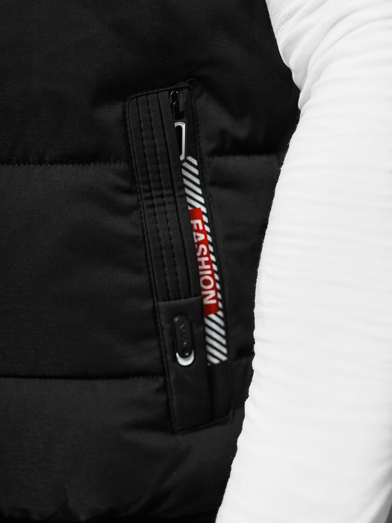 Férfi Mellény Fekete OZONEE JS/84M3028/392