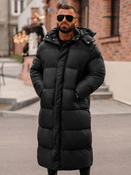 Férfi téli kabát fekete OZONEE O/M3202Z