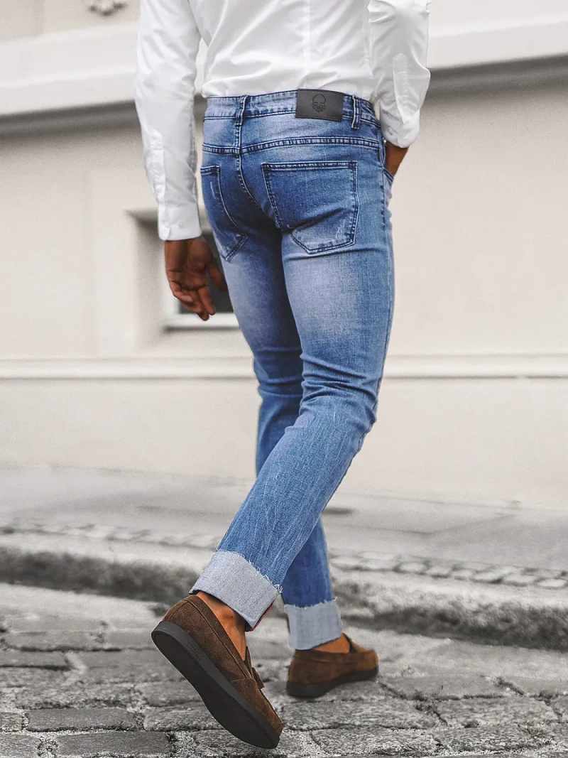 Férfi farmer nadrág kék OZONEE NB/MP0126B