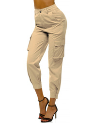 Női jogger nadrág Bézs OZONEE O/HM002