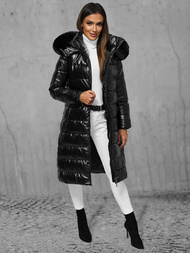 Női téli kabát fekete OZONEE JS/16M9127/392