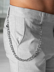 Férfi chino nadrág szürke OZONEE DJ/3300Z