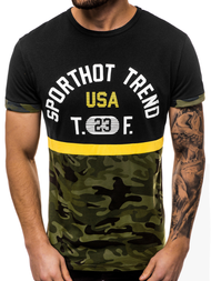 Férfi póló Fekete OZONEE JS/SS10983