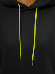 Női kapucnis pulóver fekete OZONEE JS/B26031Z