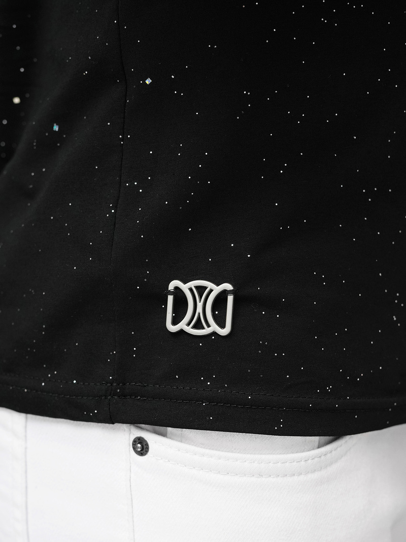 Férfi Póló Fekete OZONEE O/QQ1388