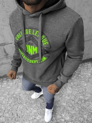 Férfi kapucnis pulóver Grafit OZONEE JS/Y10065