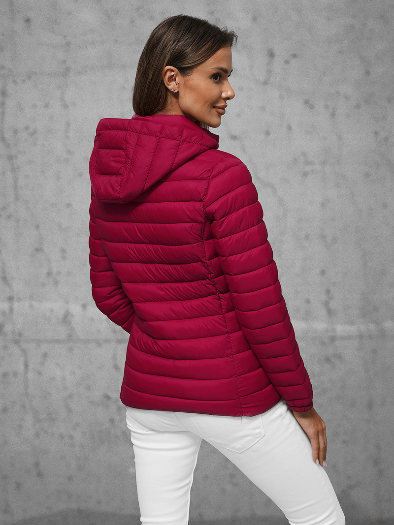 Női Kabát Bordó OZONEE JS/16M9101/06