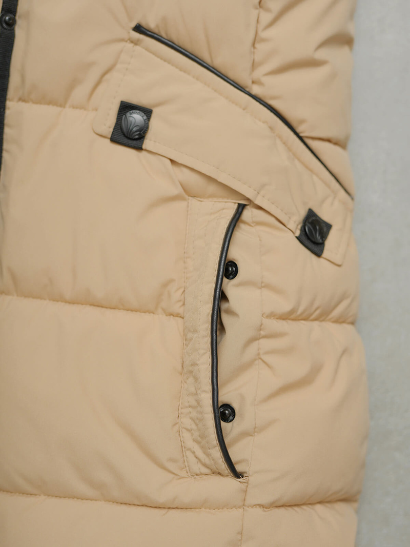 Női téli kabát bézs OZONEE O/W377