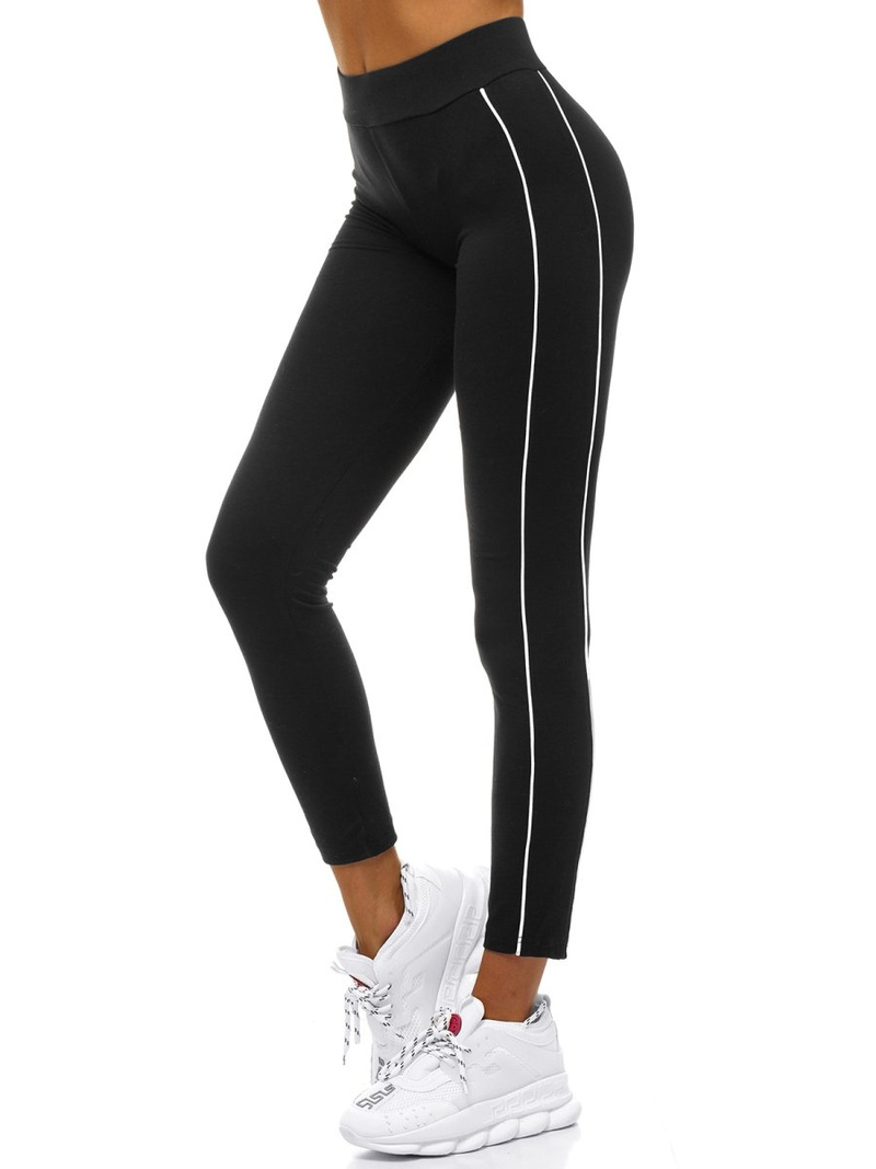 Női leggings Fekete-zöld OZONEE O/82335