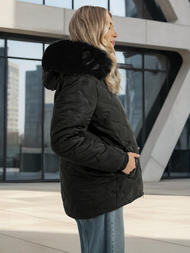Női téli kabát fekete OZONEE JS/16M9296/392