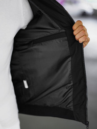 Férfi téli parka kabát fehér–fekete OZONEE JS/31M5030/392Z