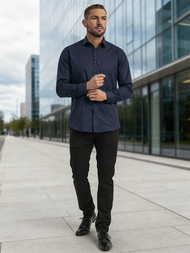 Férfi Ing Gránát OZONEE V/V183