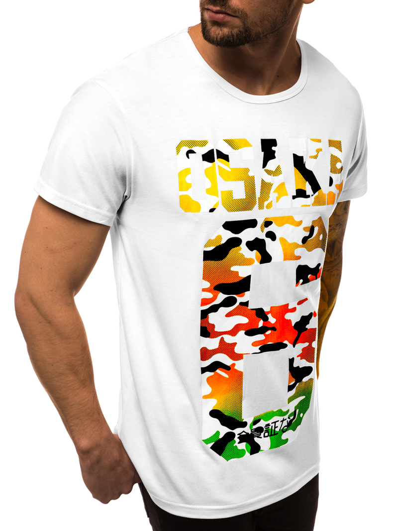 Férfi póló Fehér OZONEE JS/KS1958