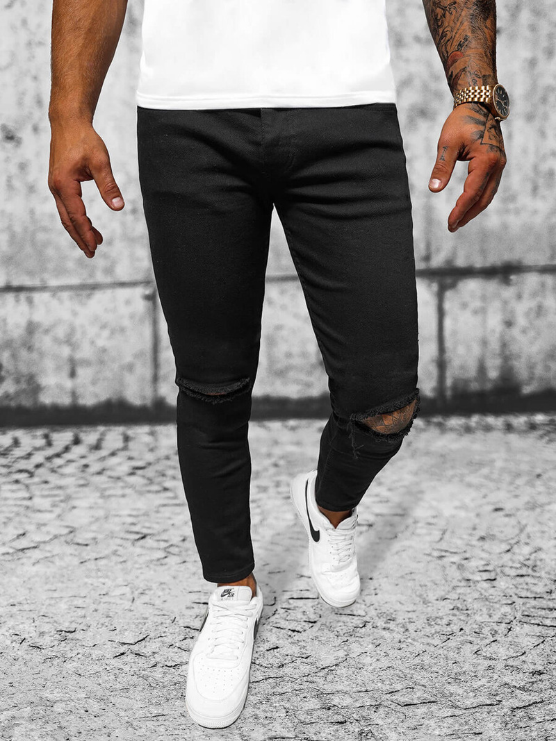 Férfi farmer nadrág fekete OZONEE E/5391/02