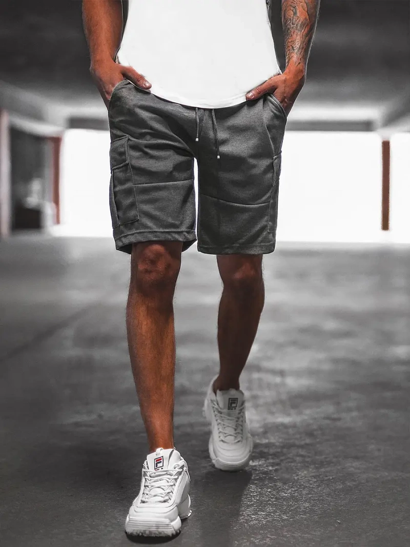 Férfi Rövidnadrág Grafit OZONEE O/WW20016/3