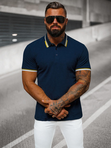 Férfi galléros póló gránát OZONEE O/DA736