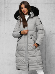 Női téli kabát szürke OZONEE O/W377