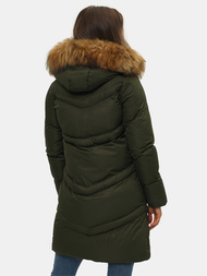 Női téli kabát Sötét-Zöld OZONEE JS/M731/136
