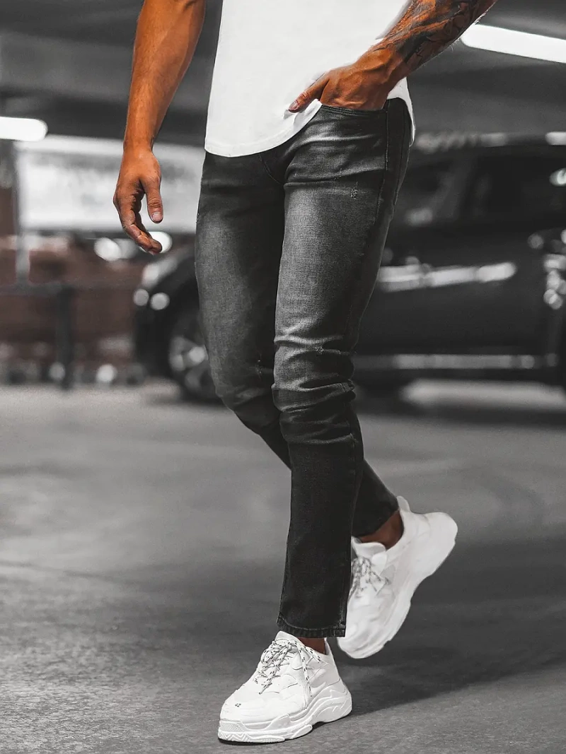 Férfi Farmer Nadrág Fekete OZONEE NB/MP0066N