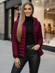 Női kabát bordó OZONEE JS/16M9103/01Z