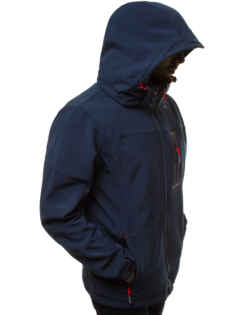 Férfi softshell kabát gránát-piros OZONEE GE/12262