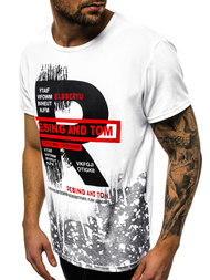 Férfi póló Fehér OZONEE JS/KS1945