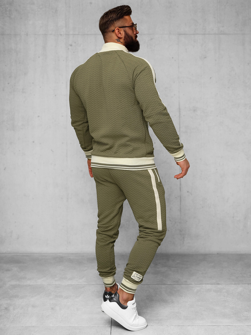 Férfi melegítő együttes khaki OZONEE O/FF5030AB