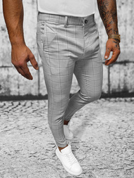 Férfi chino nadrág szürke OZONEE O/3000