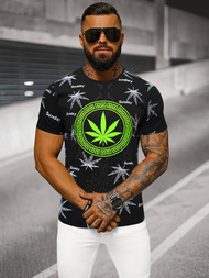 Férfi Póló Fekete OZONEE O/T139/3