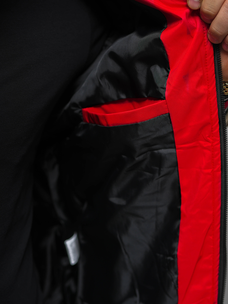 Férfi dzseki piros OZONEE JS/84M3011/270