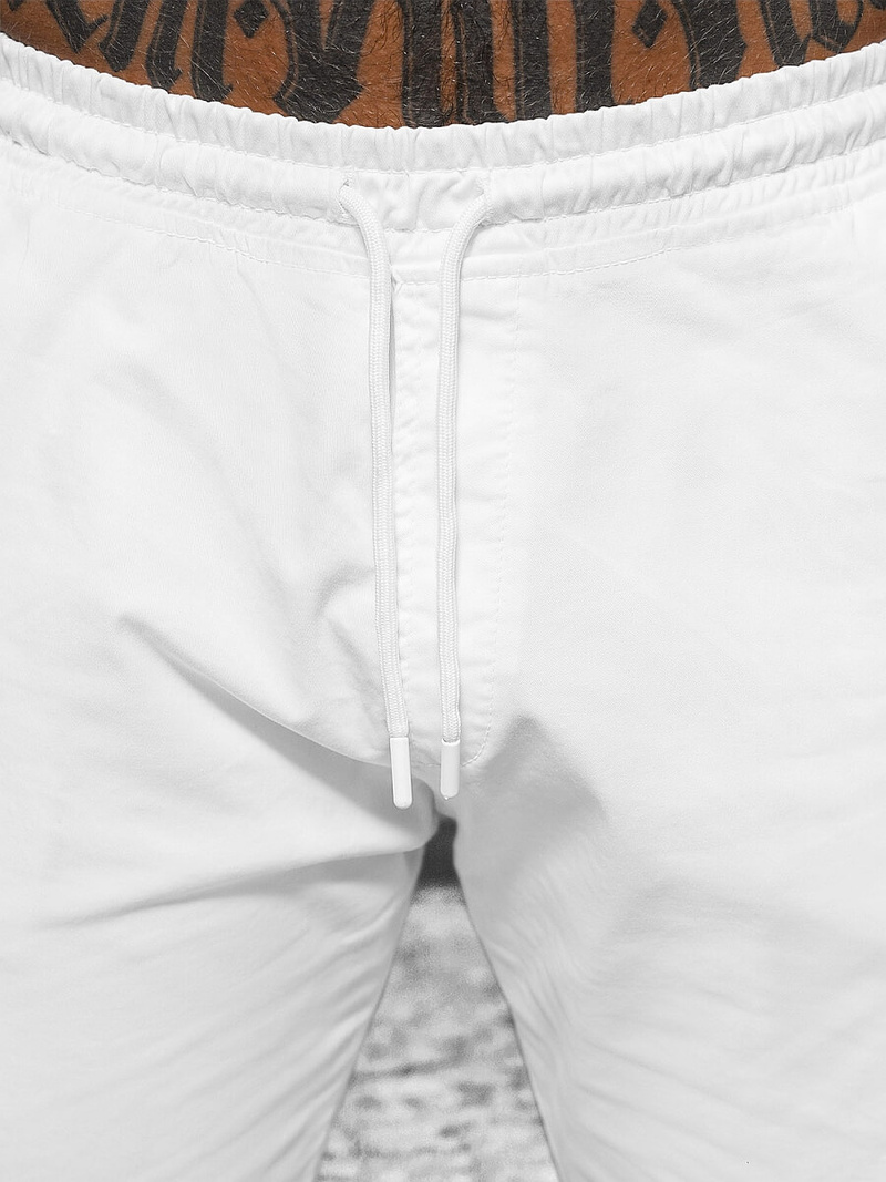 Férfi jogger nadrág fehér OZONEE O/PAN23023