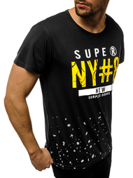 Férfi póló Fekete OZONEE JS/KS2028Z