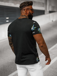 Férfi Póló Fekete OZONEE O/T136/3