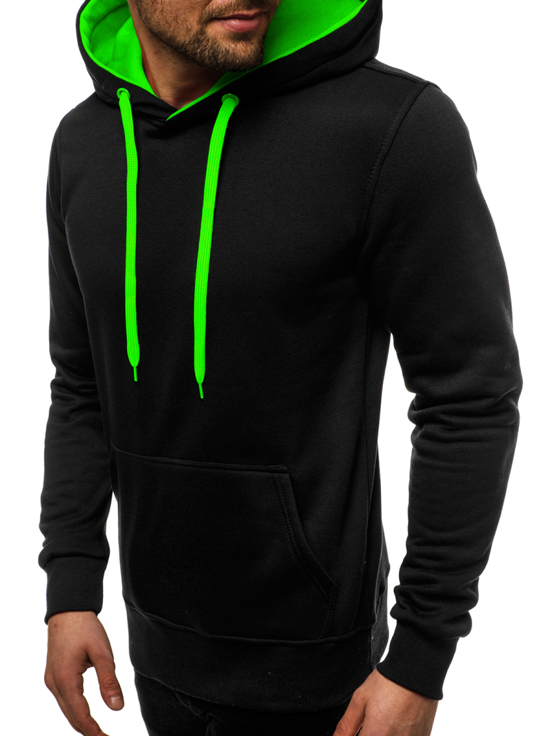 Férfi Melegítő felső fekete-zöld OZONEE JS/2011