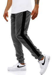 Férfi melegítő nadrág Grafit-fekete OZONEE JS/JZ11006