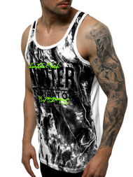 Férfi trikó Fehér OZONEE JS/SS11033