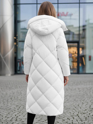 Női téli kabát fehér OZONEE JS/5M3173/281Z