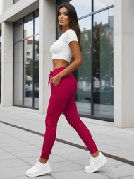 Női melegítőnadrág sötét vörös OZONEE JS/CK01/59Z