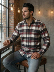 Férfi Ing Bordó OZONEE V/V174Z