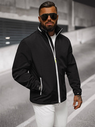 Férfi kapucnis softshell kabát fekete OZONEE JS/5M3105/392Z