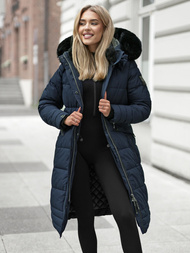 Női téli kabát póló gránát OZONEE O/W377