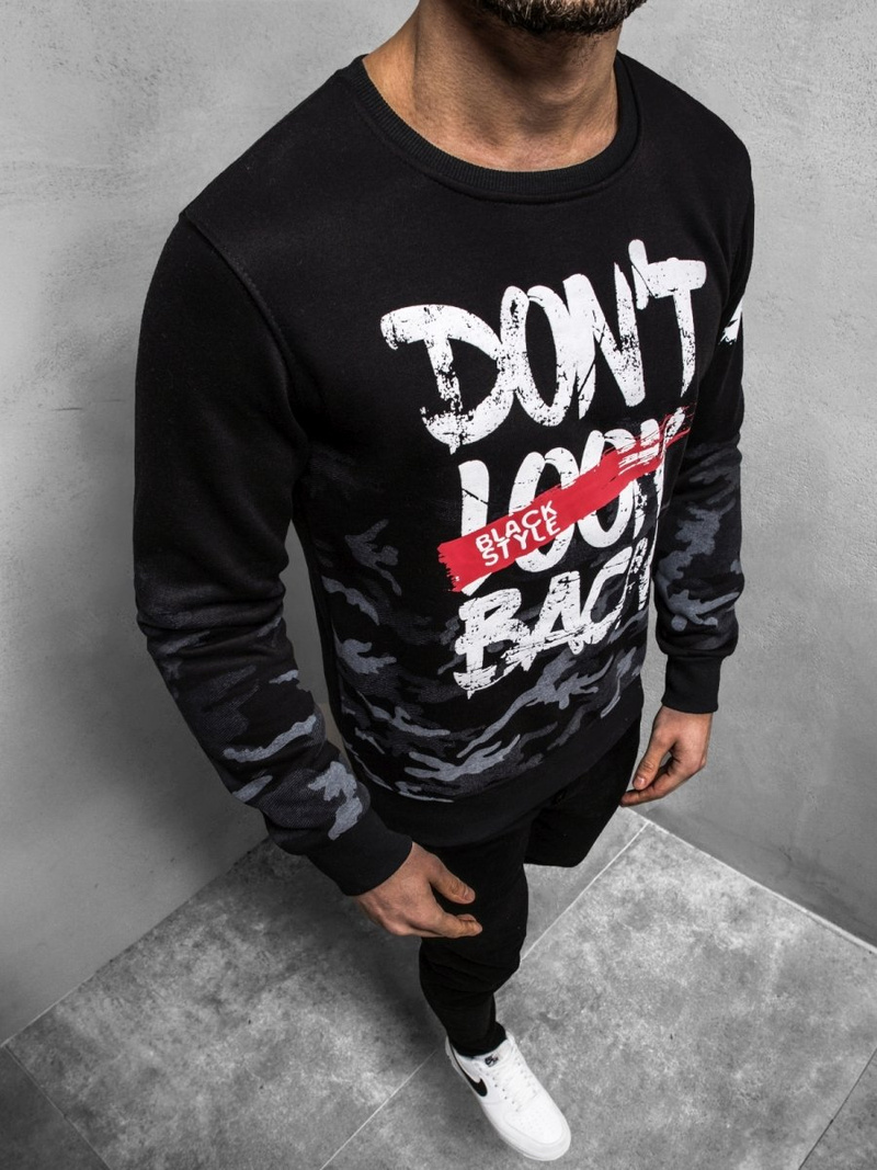 OZONEE JS/DD219Z Férfi blúz Fekete