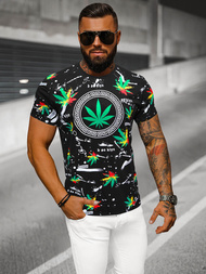 Férfi Póló Fekete OZONEE O/T131/3