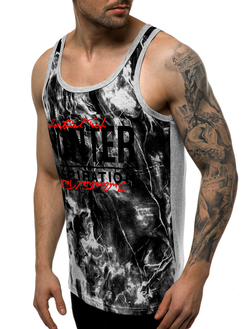 Férfi trikó Szürke OZONEE JS/SS11033